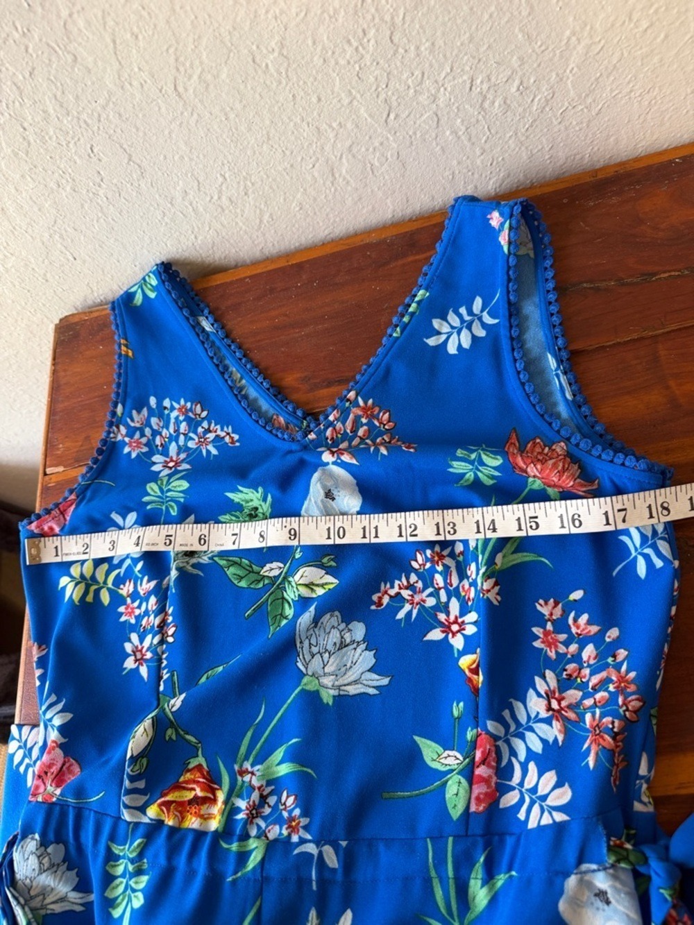Sleeveless v neck tropical romper jumpsuit tropical resort vacation Hawaiian - Picture 6 of 9